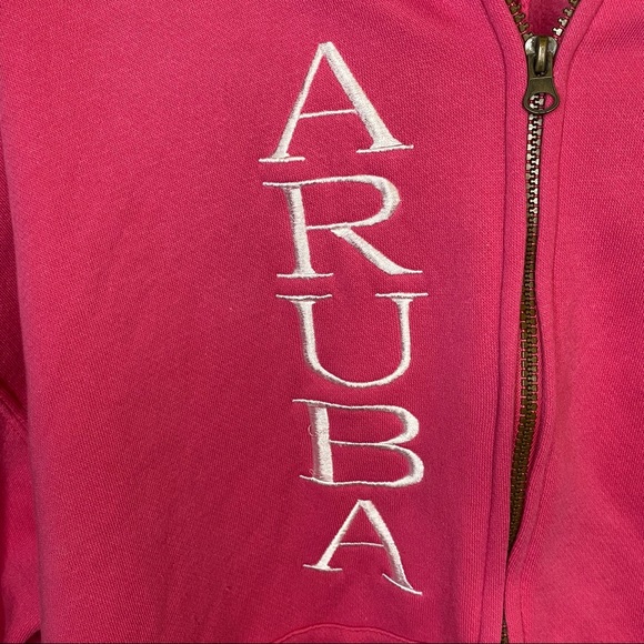 Cotton Net USA Aruba Pink Hoodie Size XL - Picture 2 of 8